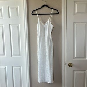Truth Hurts White Slip Midi Dress